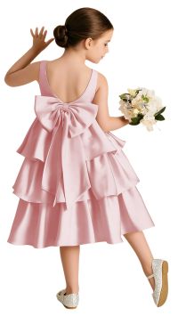 A-line skirt, three-tiered cake skirt, tea-length (mid-lower calf, between the knee and ankle)
